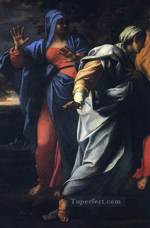 Holy Women at the Tomb of Christ detail religious Annibale Carracci Oil Paintings